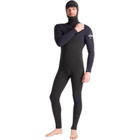 Mens Nuwave Session 5/4/3mm Chest Zip Hooded Wetsuit x